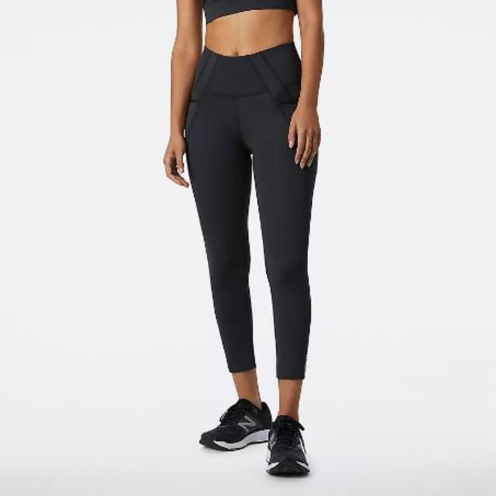 New Balance Leggings- Shape Shield High Rise Pocket Tight- 7/8 Black XL- NWT